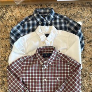3 Boys Ralph Lauren Long-Sleeve Button-Down Shirts – Size 7